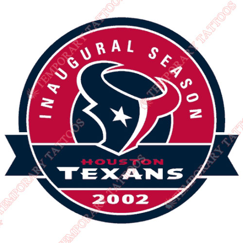 Houston Texans Customize Temporary Tattoos Stickers NO.534